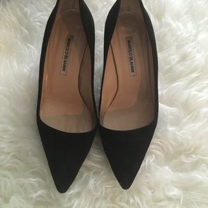 Manolo Blahnik Suede Heels